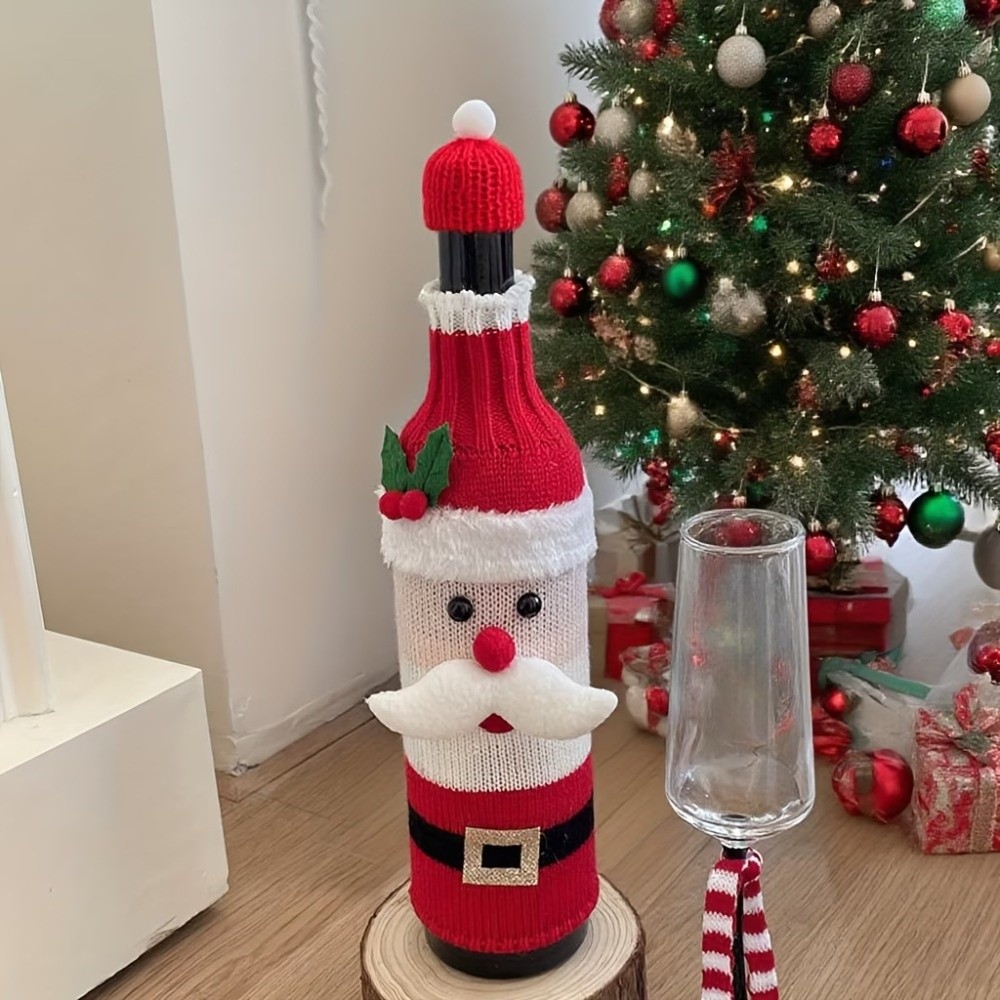 Knitted Wine Bottle Cover Elk  - đánh giá và giá Wine Beer Hat
